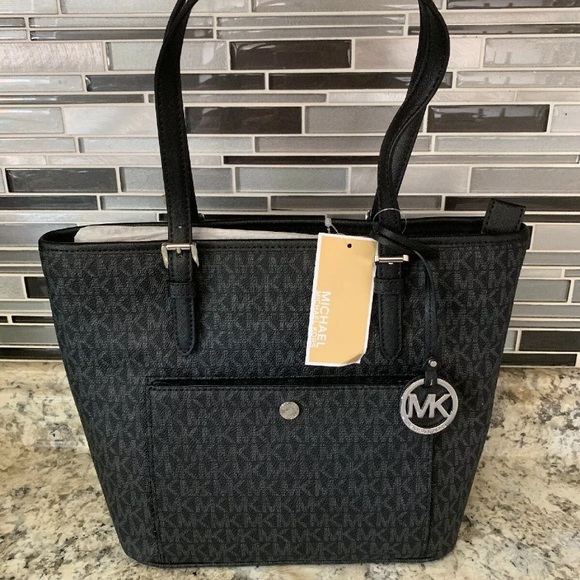 Michael Kors Handbags - Michael Kors Jet Set Carryall Tote Purse Black NWT